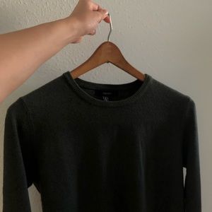 • Dark Olive Green Sweater Dress •